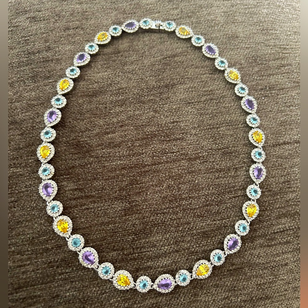 Nadri colorful stone 16” necklace